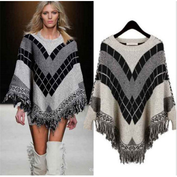 2017 atacado europa elegante macia das mulheres kint poncho